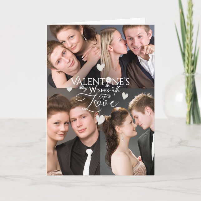 Moderne Valentinstag-Foto-Erinnerung Karte (Vorderseite)