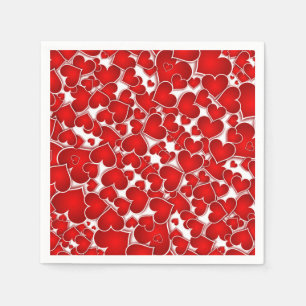 Moderne Valentinstag-Party für Verliebte Serviette