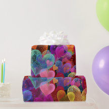 Moderne Valentinstag-Verpackung – Abstrakte Farben