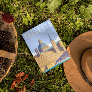 Moderne Valletta Malta Postkarte