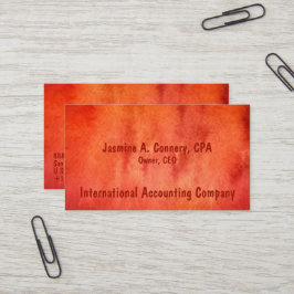 Moderne, variierte Red Orange Business Card Visitenkarte