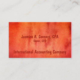 Moderne, variierte Red Orange Business Card Visitenkarte