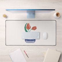 Moderne Vase mit Tulips | Floral Still Life Art