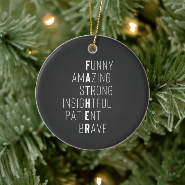 Moderne Vater Definition handgeschriebene Namen vo Keramik Ornament (Baum)