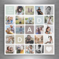 Moderne Vater Foto Collage Vatertagsfamilie Liebe