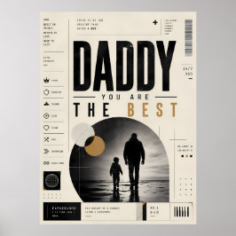 Moderne Väterlichkeit-Typografie-Wandposter Poster