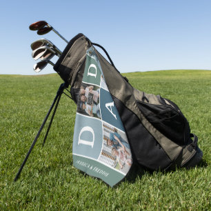 Moderne 'VATI' 3 Foto-Geschenk Golfhandtuch