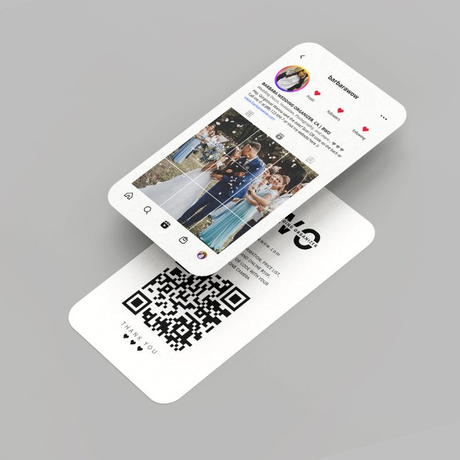 Moderne Veranstaltungsdekoration für Hochzeitsorga Visitenkarte (Modern Wedding Organizer Event Decor Wedding Planner Professional Monogram Instagram Business Card
)