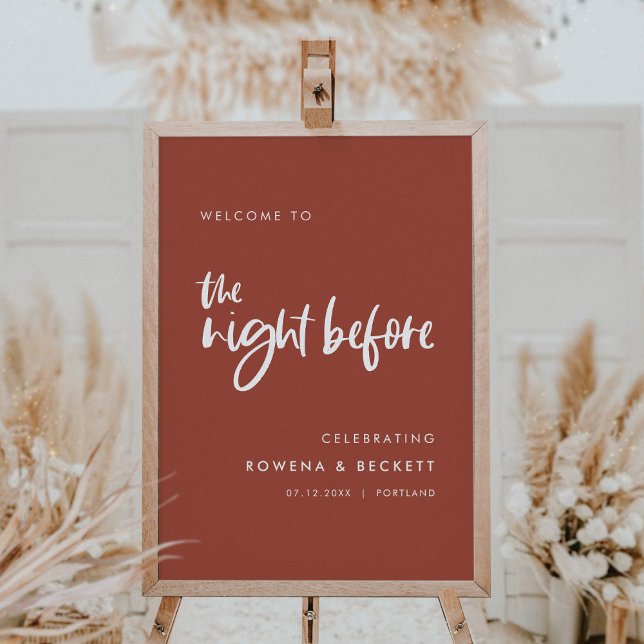 Moderne verbrannte Backsteine Willkommen in der Na Poster (Von Creator hochgeladen)