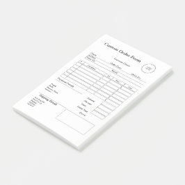 Moderne Verkaufsquittung für kleine Unternehmen mi Post-it Klebezettel