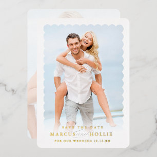 MODERNE Verlobung-Kalligraphie Folieneinladung