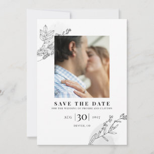 Moderne Verlobungsfotos Save The Date