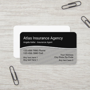 Moderne Versicherungs-Agentur Visitenkarte