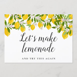 Moderne verspätete Ankündigung Grüne Zitronen