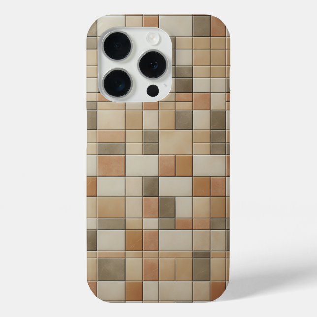 Moderne vertikale Mosaik-Handyhülle - Erdig Multi Case-Mate iPhone Hülle (Rückseite)