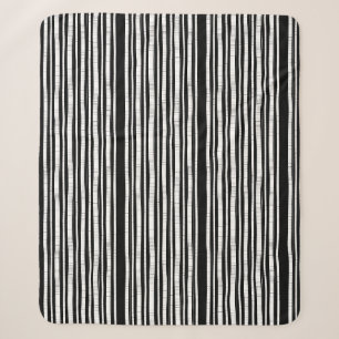 Moderne vertikale Streifenmuster Sherpadecke