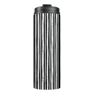 Moderne vertikale Streifenmuster Thermosbecher