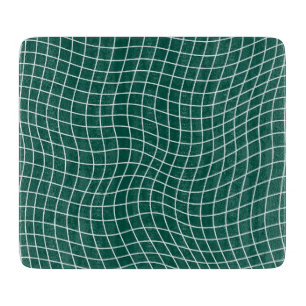 Moderne verzerrte Gitter Minimalistische fließen Schneidebrett