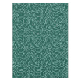 Moderne verzerrte Gitter | Minimalistische fließen Tischdecke