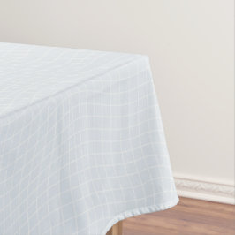 Moderne verzerrte Gitter | Minimalistische fließen Tischdecke