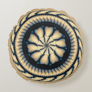 Moderne Verzierung Rundes Kissen