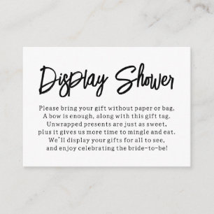 Moderne, vielseitige Dressurdusche Bridal Geschenk Begleitkarte