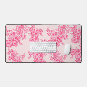 Moderne Vintag florale Schreibtischmatte