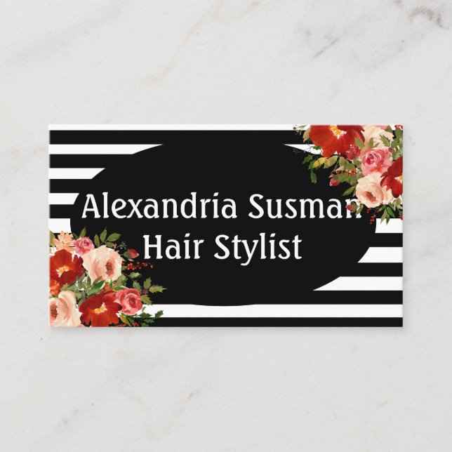 Moderne Vintage Art Deco Business Card Visitenkarte (Vorderseite)