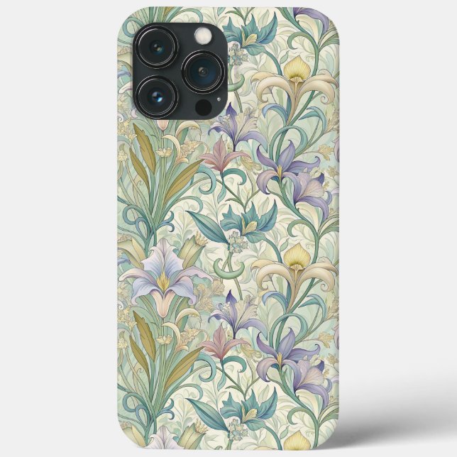 Moderne Vintage Blumen Case-Mate iPhone Hülle (Rückseite)
