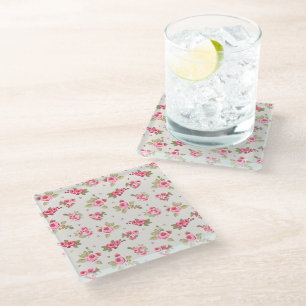 Moderne Vintage-Blumen-Homedekoration Glasunterset Glasuntersetzer