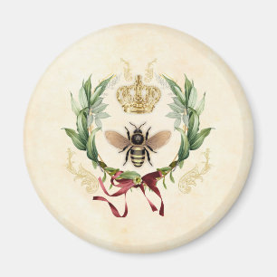 Moderne Vintage Botanische Königin Magnet