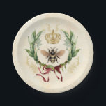 Moderne Vintage Botanische Königin Pappteller<br><div class="desc">Moderne Vintage Botanische Königin                                        



Bienenhoniginsekt,  Vintages,  elegantes Retro-Blatt,  Blumenstrauß,  botanischer Sommergarten,  Blumenblättern im Frühjahr,  Illustration der Wasserfarbe Luxus,  Kronenkrönnektar,  niedliche schöne Buzz-Schönheit,  Gelbe Flügel Blume Tier, goldene wilde Honigbiene,  Insektenbienenwübel , </div>