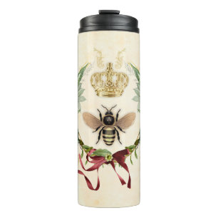Moderne Vintage Botanische Königin Thermosbecher