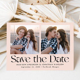 Moderne Vintage Buchstaben Roush 2 Foto Save The Date