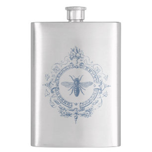 Moderne Vintage französische Bauernpflanze Flachmann