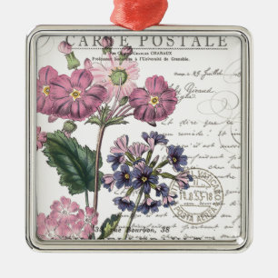 moderne Vintage französische Blüte Ornament Aus Metall