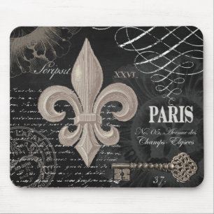 moderne vintage-französische Fleur de Lis Mousepad