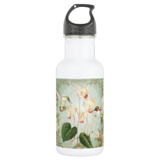 Moderne Vintage französische Hummingvögel Trinkflasche