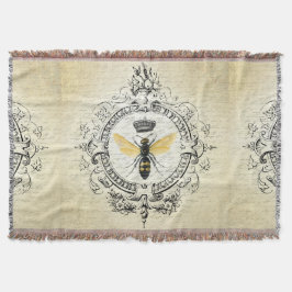 moderne Vintage französische Königinbiene Decke