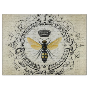 Moderne Vintage französische Königinbiene Schneidebrett