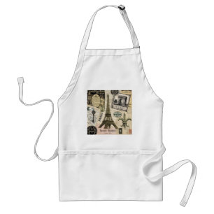 Moderne Vintage französische Reisetasche Schürze