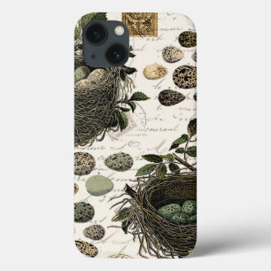 Moderne Vintage französische Vogelnistern und Eier Case-Mate iPhone Hülle