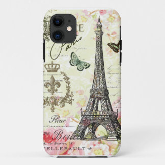 moderne vintage-französischer Eiffelturm Case-Mate iPhone Hülle