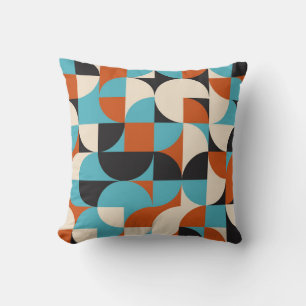 Moderne Vintage: Geometrische Retro-Formen. Kissen