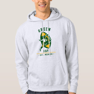 Moderne Vintage Green Bay Football Est. Hoodie