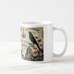 moderne Vintage Halloween Crop and Skull Tasse