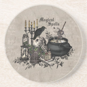 Moderne vintage Halloween HEXENGEBRÄU Untersetzer
