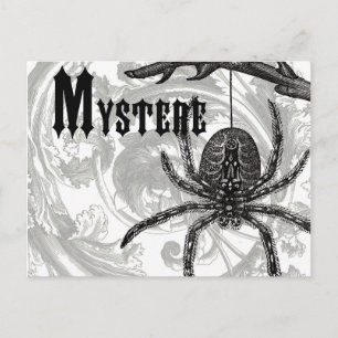 moderne Vintage Halloween Postkarte