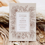Moderne Vintage Hochzeit auf der Terracotta Einladung<br><div class="desc">Wir stellen Ihnen unsere schöne minimalistische Boho Hochzeitseinladung vor! Dieses Design besticht durch Vintage botanische Blumenzeilenkunst und moderne Schriften,  die mit stilvoller Kalligraphie vermischt werden. Die Farbe ist erdig Terrakotta,  gebrannt orange und taupe. Diese Einladung ist ideal für Paare,  die eine moderne Drehung im klassischen Stil suchen.</div>