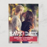 Moderne Vintage-Hochzeit - Termin vormerken - Rot